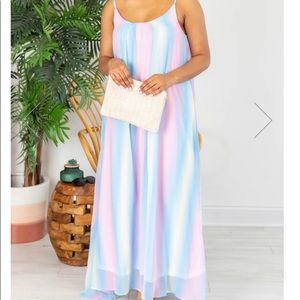 COPY - Pink lily maxi dress
